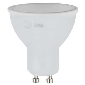 Лампа светодиодная ЭРА GU10 8W 4000K матовая LED MR16-8W-840-GU10