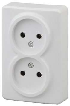 Розетка ЭРА Эксперт 2x2P 16A 250V 11-2202-01