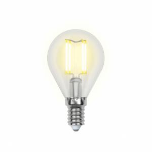 Лампа светодиодная (UL-00000197) E14 6W 3000K шар прозрачный LED-G45-6W/WW/E14/CL