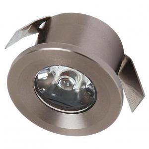 Встраиваемый светодиодный светильник Horoz Monica 1W 2700К матовый хром 016-003-0001 (HL665L)