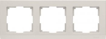 Рамка Stark на 3 поста слоновая кость WL04-Frame-03-ivory 4690389046520