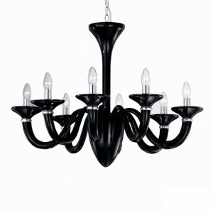 Подвесная люстра Ideal Lux White Lady SP8 Nero