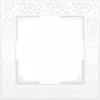 Рамка Flock на 1 пост белая WL05-Frame-01-white 4690389046704