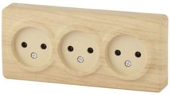 Розетка ЭРА Эксперт 3х2P 16A 250V 11-2207-11