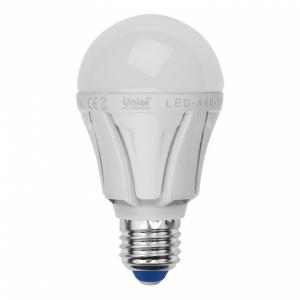 Лампа светодиодная (UL-00000688) E27 11W 4500K шар матовый LED-A60-11W/NW/E27/FR/DIM PLP01WH