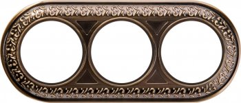 Рамка Antik Runda на 3 поста бронза WL70-frame-03 4690389106545