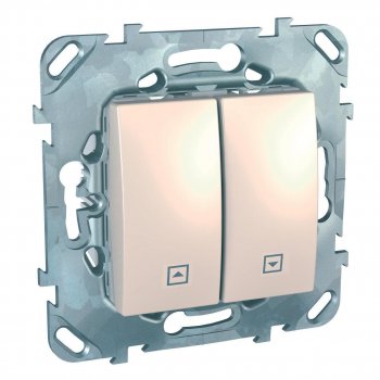 Выключатель двухклавишный для жалюзи Schneider Electric Unica MGU5.208.25ZD