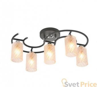Потолочная люстра IDLamp Frances 208/5PF-Blackchrome