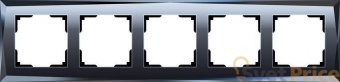 Рамка Diamant на 5 постов черный WL08-Frame-05 4690389063664