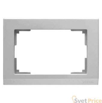 Рамка Stark для двойной розетки серебряный WL04-Frame-01-DBL 4690389117206
