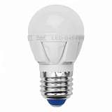 Лампа светодиодная диммируемая (08697) E27 6W 3000K шар матовый LED-G45-6W/WW/E27/FR/DIM