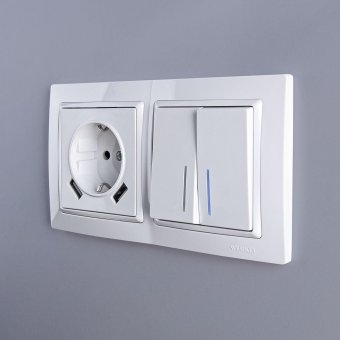 Рамка Snabb Basic на 2 поста белый WL03-Frame-02 4690389098734