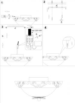 Настенный светильник Odeon Light Tarta 2727/3C