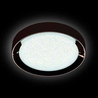 Потолочный светодиодный светильник Ambrella light Orbital Crystal Sand FS1212 WH/CH 64W+23W D500