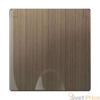 Накладка для розетки IP44 с крышкой бронзовая WL12-SKGSC-IP44-CP 4690389100499