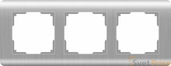 Рамка Stream на 3 поста серебряный WL12-Frame-03 4690389076381
