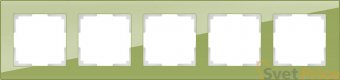 Рамка Favorit на 5 постов фисташковый WL01-Frame-05 4690389098697