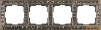 Рамка Antik на 4 поста бронза WL07-Frame-04 4690389054389