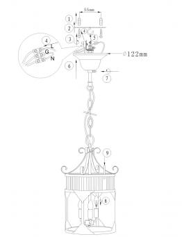 Подвесной светильник Odeon Light Magens 2548/3