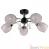Потолочная люстра IDLamp Agnes 843/5PF-Blackchrome