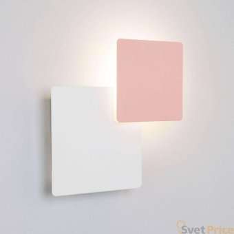 Настенный светодиодный светильник Eurosvet Screw 40136/1 белый/розовый