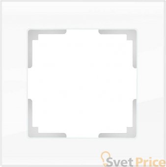 Рамка Favorit для двойной розетки белый стекло WL01-Frame-01-DBL 4690389073120