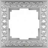 Рамка Antik на 1 пост жемчужный WL07-Frame-01 4690389063497