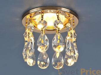 Встраиваемый светильник Elektrostandard 2055 MR16 GD/CL золото/прозрачный 4690389029417