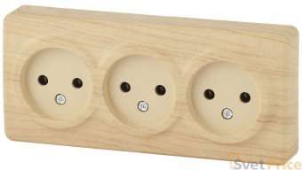 Розетка ЭРА Эксперт 3х2P 16A 250V 11-2207-11