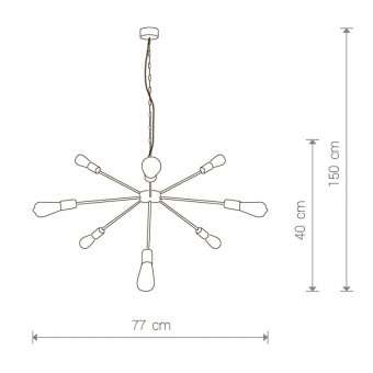 Подвесная люстра Nowodvorski Rod 9130