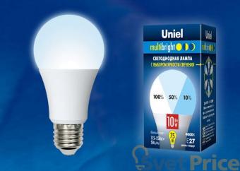 Лампа светодиодная (UL-00002372) E27 10W 4000K груша матовая LED-A60-10W/NW/E27/FR/MB PLM11WH