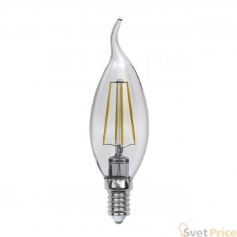 Лампа светодиодная филаментная E14 5W 3000K LED-CW35-5W/WW/E14/CL/MB GLM10TR