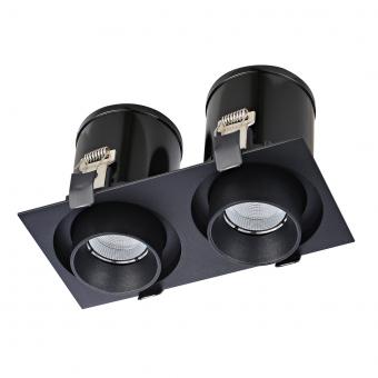 Встраиваемый светодиодный светильник Donolux DL18621/02SQ Black Dim