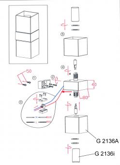 Настенный светильник Odeon Light Wass 2136/2A