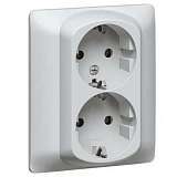 Розетка 2х2К+3 Legrand Galea Life 16A 250V с/з винтовой зажим алюминий 771330