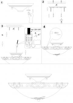 Настенный светильник Odeon Light Tarta 2727/4C