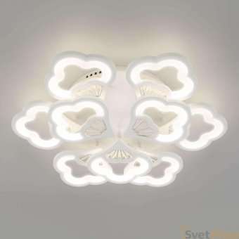 Потолочная светодиодная люстра Eurosvet Arctic 90141/9 белый