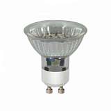 Лампа светодиодная (05869) GU10 2.4W 3000K полусфера прозрачная JCDR LED-JCDR-SMD-2,4W/WW/GU10