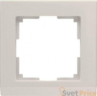 Рамка Stark на 1 пост слоновая кость WL04-Frame-01-ivory 4690389046506