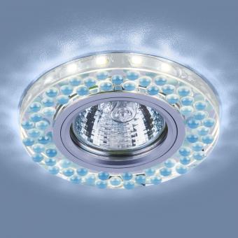 Встраиваемый светильник Elektrostandard 2194 MR16 SL/BL зеркальный/голубой 4690389099274