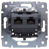 Розетка компьютерная 2хRJ45 Legrand Galea Life 5 кат UTP 775766