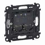 Информационная розетка RJ45 двойная Legrand Valena Мех In Matic Life 5 кат UTP 753041