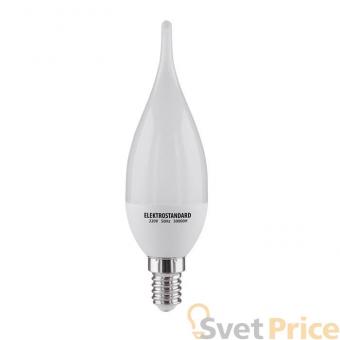 Лампа светодиодная SMD E14 6W 4200K свеча на ветру матовая 4690389054983