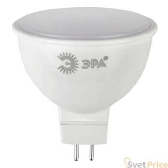 Лампа светодиодная ЭРА GU5.3 12W 4000K матовая LED MR16-12W-840-GU5.3
