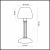 Настольная лампа Odeon Light Vesto 2057/1T