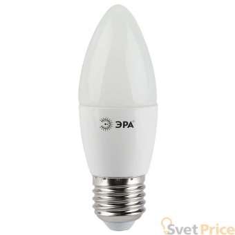 Лампа светодиодная ЭРА E27 7W 2700K матовая LED B35-7W-827-E27