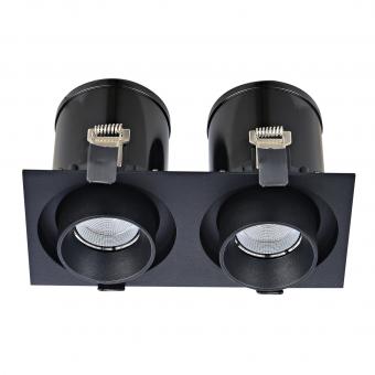 Встраиваемый светодиодный светильник Donolux DL18621/02SQ Black Dim