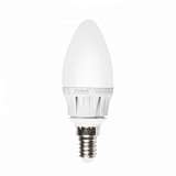 Лампа светодиодная (08132) E14 6W 4500K свеча матовая LED-C37-6W/NW/E14/FR ALM01WH