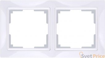 Рамка Snabb Basic на 2 поста белый WL03-Frame-02 4690389098734