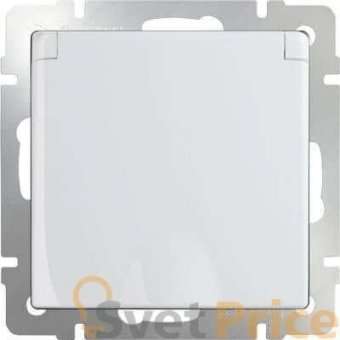 Розетка с заземлением с защитной крышкой и шторками WL01-SKGSC-01-IP44 4690389045639